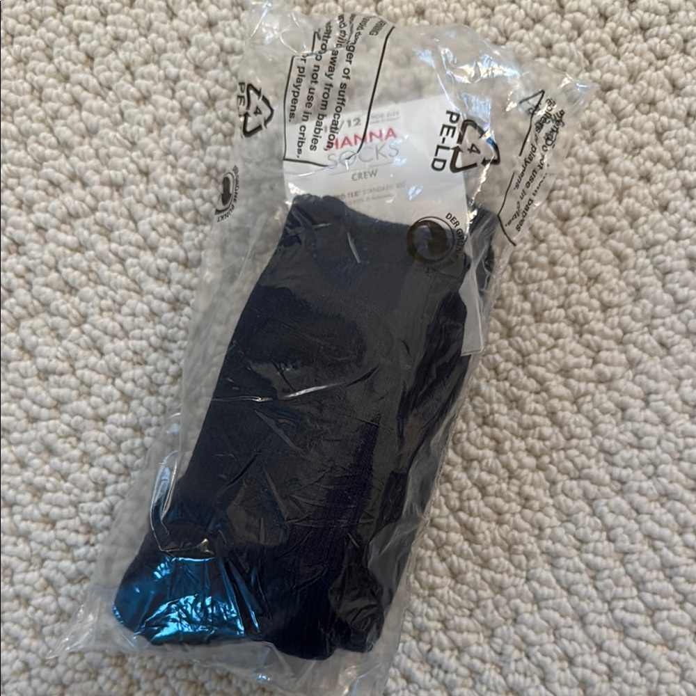 Hanna Andersson Navy Crew Socks